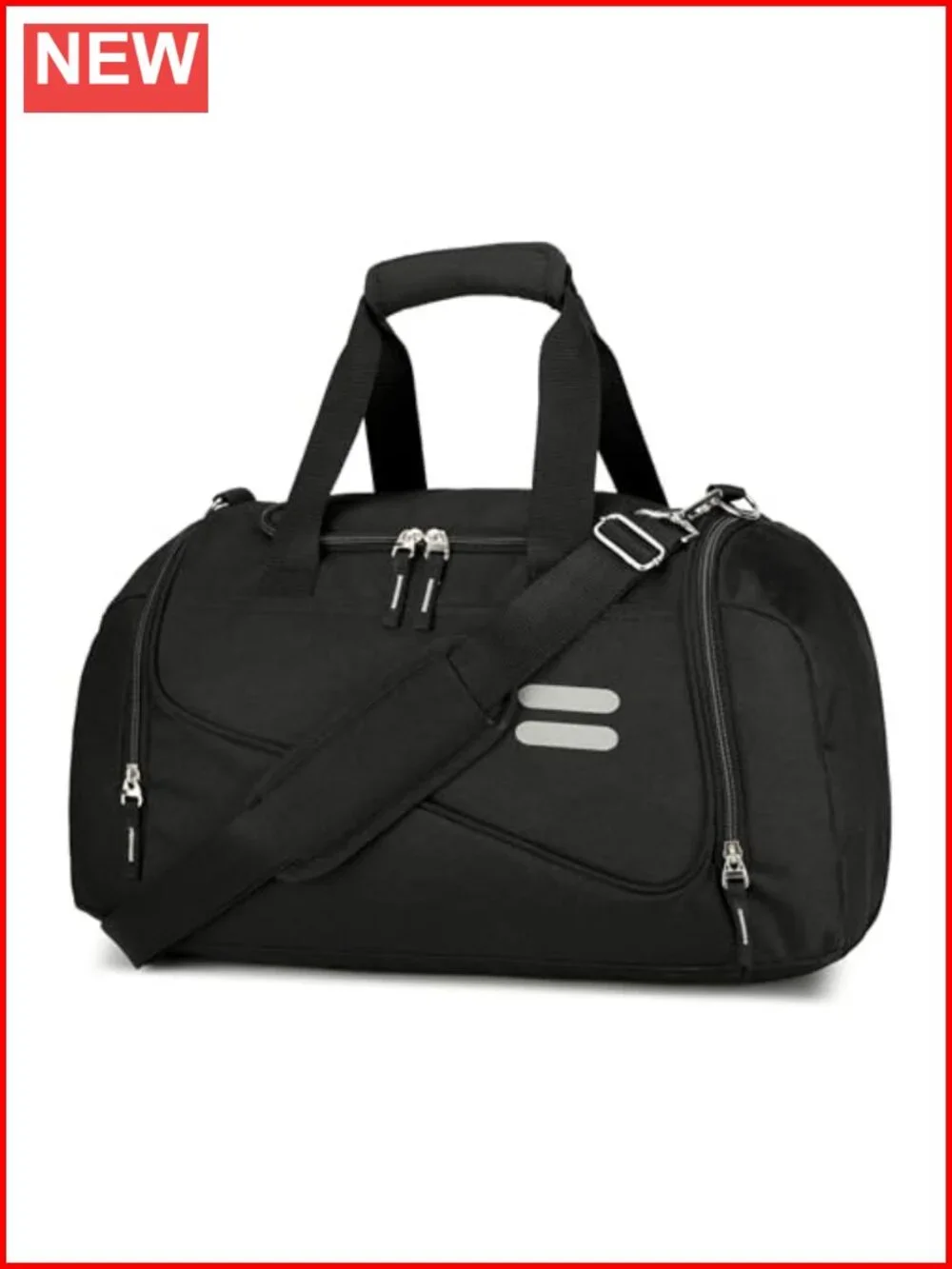 30L Duffel Bag with Shoe Compartment, Water Resistant Gym & Travel Duffle